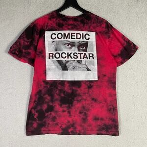 Kevin Hart Tour 2022 Comedic Rockstar Tie Dye T-Shirt Red‎ Black Unisex Size L